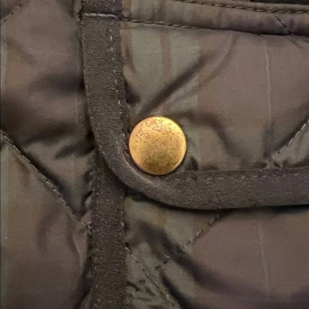 J.Crew Blackwatch Plaid Down Quilted Vest Medium